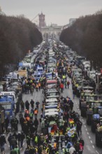 Road blockades, taken as part of the farmers' protests in Berlin, 15 January 2024. 10, 000