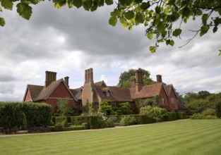 Wyken Hall house and gardens, Suffolk, England, UK