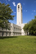 Tower of Brangwyn Hall, Guildhall, Swansea, West Glamorgan, South Wales, UK