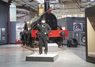 Isambard Kingdom Brunel engineer model, Steam museum of the Great Western Railway, Swindon,