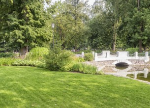 Bernardine Gardens park in the center of Vilnius, Lithuania, Europe