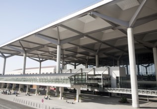 Modern architecture of Malaga airport, Spain, Europe