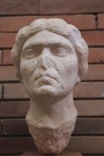 Bust of woman, Museo Nacional de Arte Romano, national museum of Roman art, Merida, Extremadura,