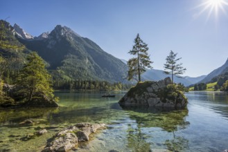 Hintersee, Ramsau, Berchtesgaden National Park, Berchtesgadener Land, Upper Bavaria, Bavaria,