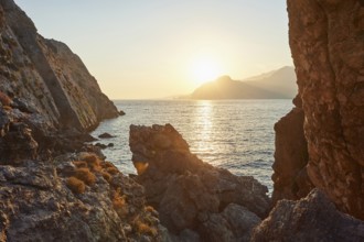 Landscape of the coast of Plakias, Crete, Greece, Europe