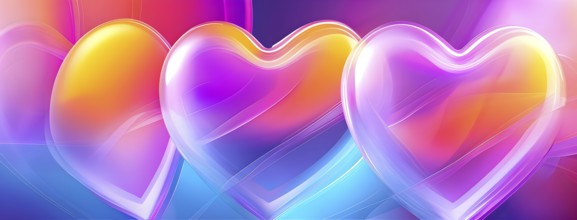 Minimalist heart shape pulsing with vibrant colors, softly expanding and contracting to evoke