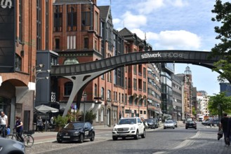 Europe, Germany, Hanseatic City of Hamburg, Altona district, Große Elbstraße, Stilwerk bridge,