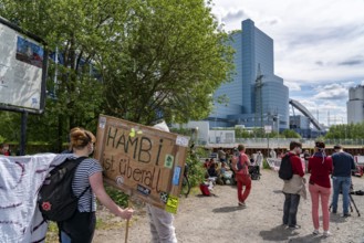 Protest against the Uniper coal-fired power plant Datteln 4, organised by the Endegelände group,