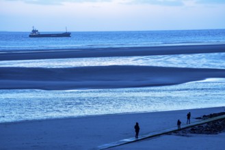 West beach, beach walk, beach, island, East Frisia, winter, season, autumn, Lower Saxony, Germany,