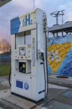 Hydrogen filling station, at the Hertern hydrogen competence centre, h2Herten, on the site of the