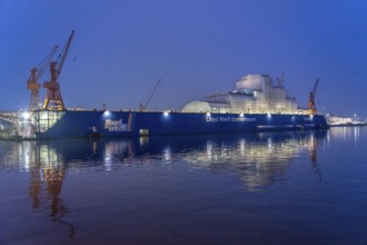 Lloyd Werft Bremerhaven in the overseas harbour of Bremerhaven, Lower Saxony, Germany, Europe