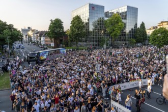 Demo against the AFD party conference in the Grugahalle in Essen, over 5000 participants came to