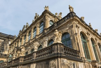 Sculptures in the Zwinger, park, park complex, architecture, attraction, famous, historical,