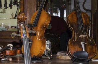 Workshop in a Violin Shop in Switzerland