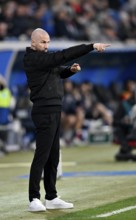 Coach Christian Ilzer TSG 1899 Hoffenheim on the sidelines Gesture Gesture PreZero Arena, Sinsheim,