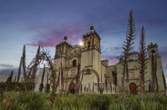 Landmark Oaxaca Cathedral Our Lady of the Assumption on the main Zocalo Square in historic city