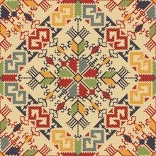 Traditional Bulgarian embroidery vector pattern