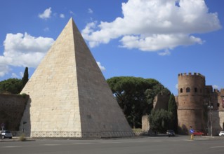 Pyramid of Cestius, Pyramid of Caius Cestius, Piramide Cestia, Piramide di Caio Cestio, tomb of the