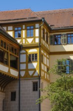 Hohentübingen Palace, half-timbered building, Museum of the University of Tübingen MUT, higher