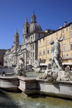 Fountain of Neptune, Fontana del Nettuno, Church of Sant'Agnese in Agone, Piazza Navona, Parione