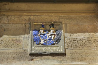 Coat of arms, Varbüler Castle, Hemmingen Castle, former seat of the Barons of Varnbüler, main