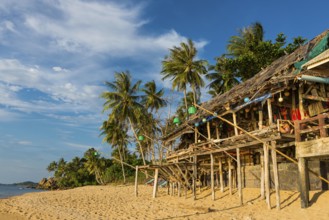 Beach bar at Klong Khong beach, beach, beach bar, empty, nobody, holiday, travel, tourism, island,