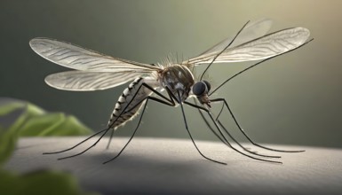 Animal, insect, mosquito, mosquito, bite, close-up, AI generated, AI generated