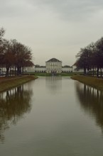 Europe, Germany, Bavaria, Munich, Nymphenburg Palace, Palace Canal and Palace in Autumn, Europe