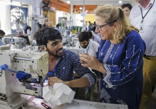 Svenja Schulze (SPD), Federal Minister for Economic Cooperation and Development, visiting Anwar