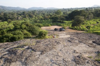 Landscape overview Hurulu Eco Park biosphere reserve, Habarana, Anuradhapura District, Sri Lanka,