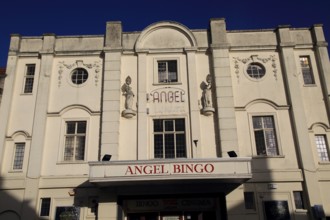 Former cinema now Angel Bingo hall building Devizes, Wiltshire, England, UK