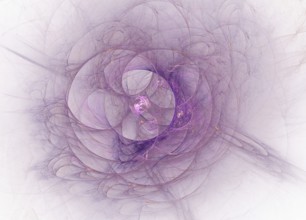 Abstract purple fractal background on the white, computer generated graphics