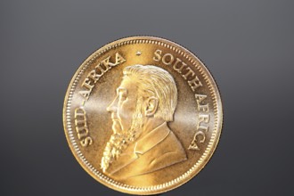 Close-up of a Krugerrand