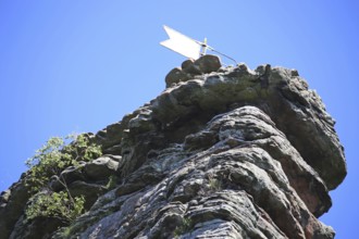 The Jungturm in the Palatinate Forest, a popular climbing rock in the Southern Wine Route