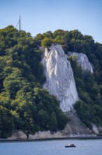 Chalk cliffs of Rügen, viewing platform at the famous rock formation Königsstuhl, in the Jasmund