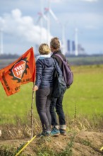 Protest action against the demolition of the village of Lützerath in the Rhenish lignite mining