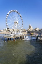 The pier and Ferris wheel at the Scheveningen stand, Skyline, Netherlands