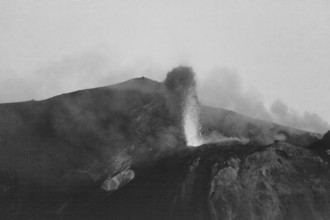 Stromboli volcano, Aeolian Islands, Lipari archipelago, Sicily, Italy, Europe