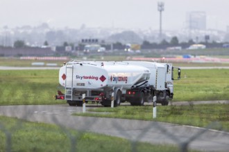 Tanker at Stuttgart Airport, Baden-Württemberg, Germany, Europe