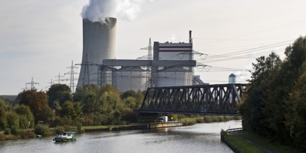 Lünen-Stummhafen power station, coal-fired power station on the Datteln-Hamm Canal, Lünen, Ruhr