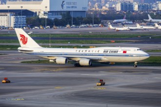 An Air China Boeing 747-8 aircraft with the registration number B-2487 at Hongqiao Airport (SHA) in