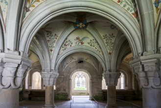 Interior view, Chapter House, Cistercian Monastery Bebenhausen, Tübingen, Baden-Württemberg,