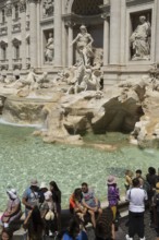 Palazzo Poli, also Palazzo Conti, Trevi Fountain, Fontana di Trevi, Rome, Italy, Europe