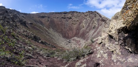 La Corona volcanic crater, Lanzarote, Ye, Canary Islands, Spain, Europe