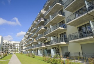 New BUWOG apartment building, Insel Gartenfeld, Heinrich-Hertz-Straße, Haselhorst, Spandau, Berlin,