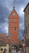 Wörnitztor, completed around 1235, part of the medieval town wall, Dinkelsbühl, Bavaria, Germany,