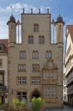 Tempelhaus, Gothic patrician house on the historic market square, Old Town, Hildesheim, Lower