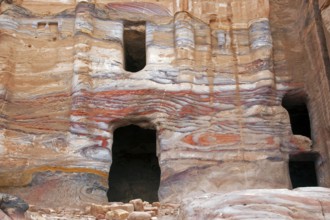 Silk Tomb, one of the so-called royal tombs carved out of the sandstone rock in the ancient city of