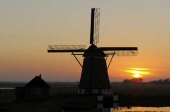 Mill De Bol near Oost, Island Texel, North Holland, Netherlands