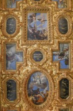 Ceiling painting, Doge's Palace, San Marco district, Venice, Veneto region, Italy, Europe